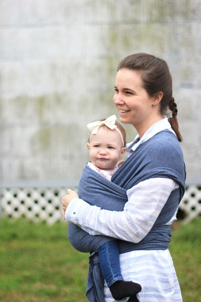how to use a moby wrap for baby wearing and the benefits of babywearing