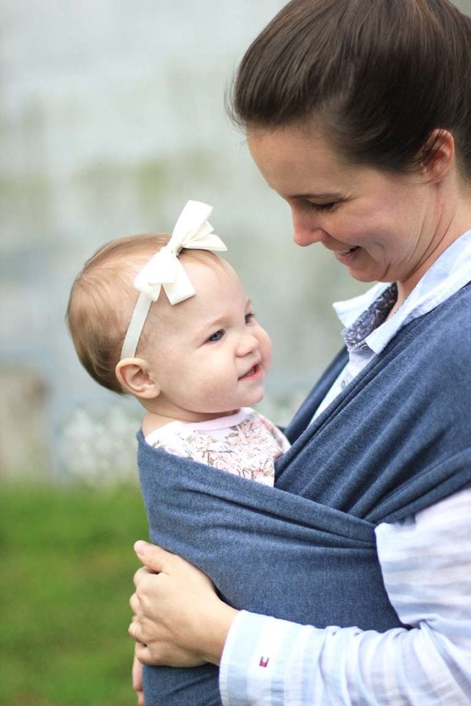 how to use a moby wrap for baby wearing and the benefits of wearing your baby