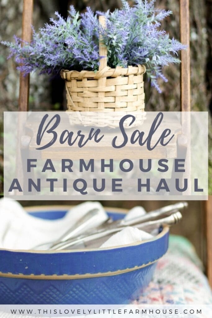 If you’ve ever wondered “what do you find at a barn sale?” this video shows some of the great antique farmhouse decor we found on our latest barn sale adventure. The kind of things you can find at a barn sale are great for creating a collected home while having a super authentic farmhouse feel as these are items they actually used in an old farmhouse! #farmhouseantiques #authenticfarmhouse #farmhousestyledecor