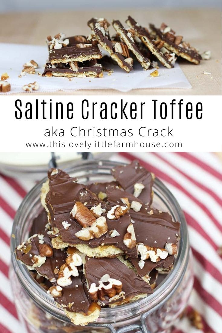 Saltine Cracker Toffee Bar Recipe AKA Christmas Crack - This Lovely ...