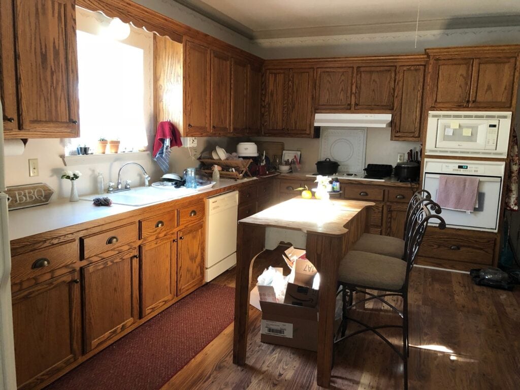 farmhouse kitchen remodel before and after