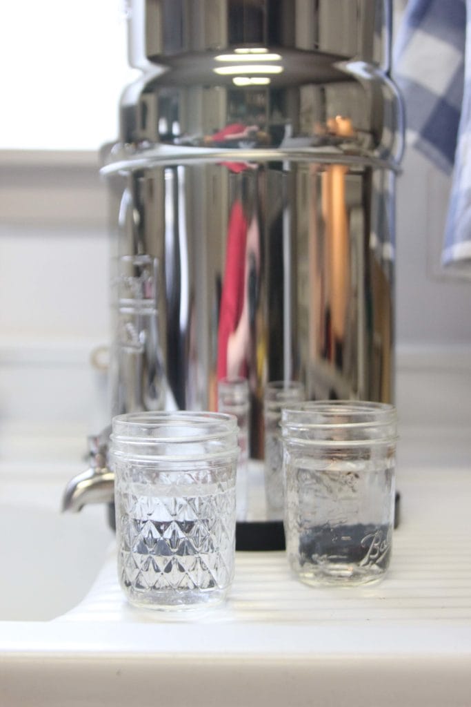 healthy water from a berkey water purifier