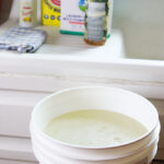 5 gallon bucket of homemade toxin free laundry soap
