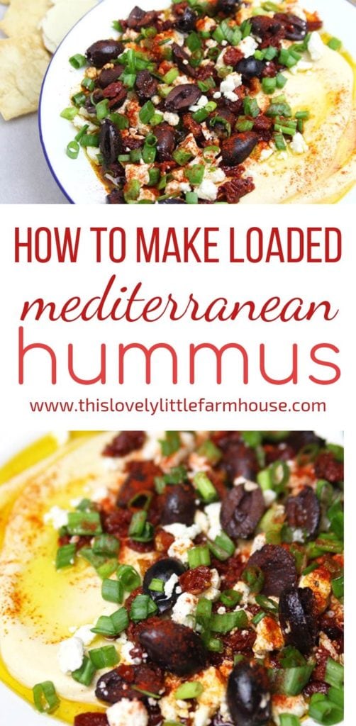 How To Make Loaded Mediterranean Hummus | Café Phoenicia Copycat Recipe | This Lovely Little Farmhouse #loadedhummus #mediterraneanhummus