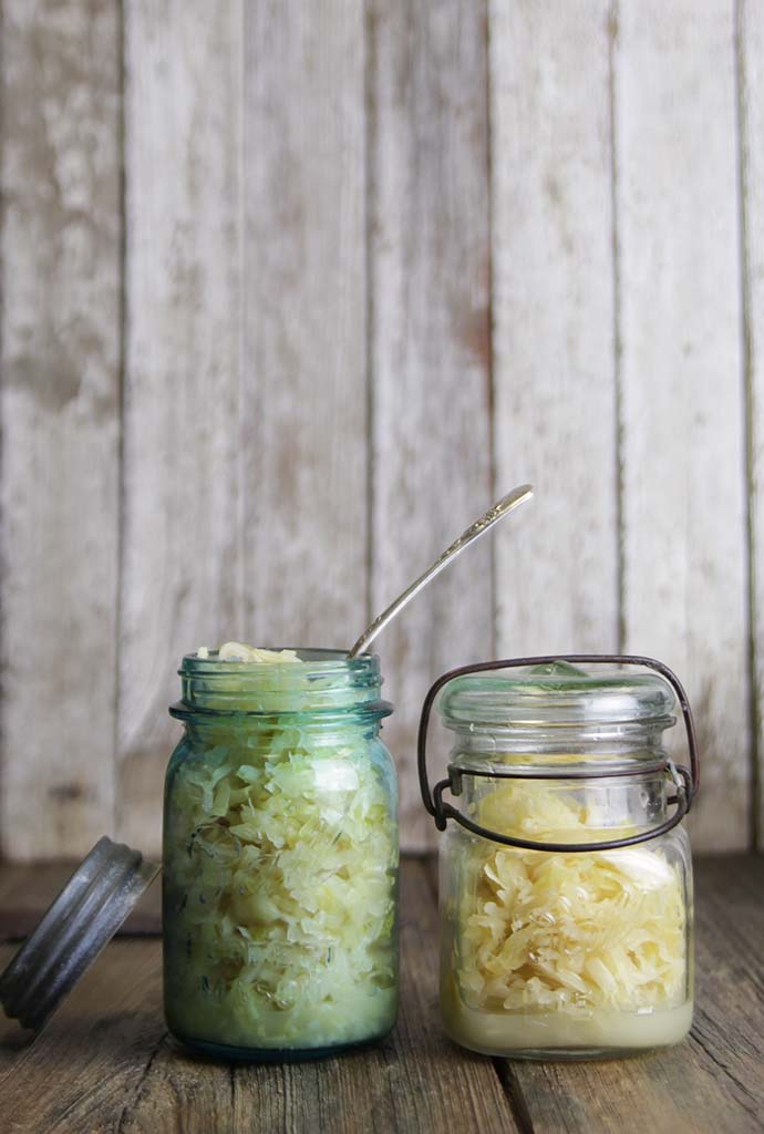 gut healthy homemade sauerkraut