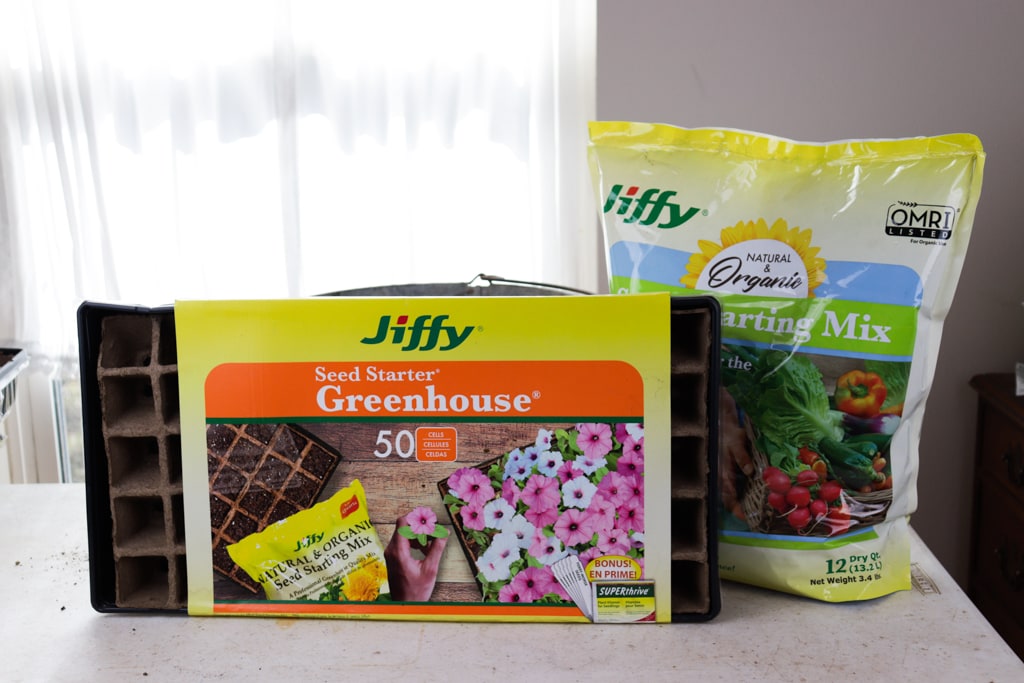jiffy seed starter greenhouse and jiffy organic seed starting mix